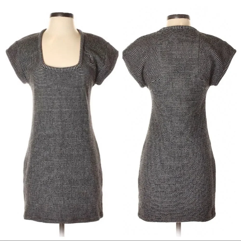 Vena Cava striped wool cotton blend shift dress M